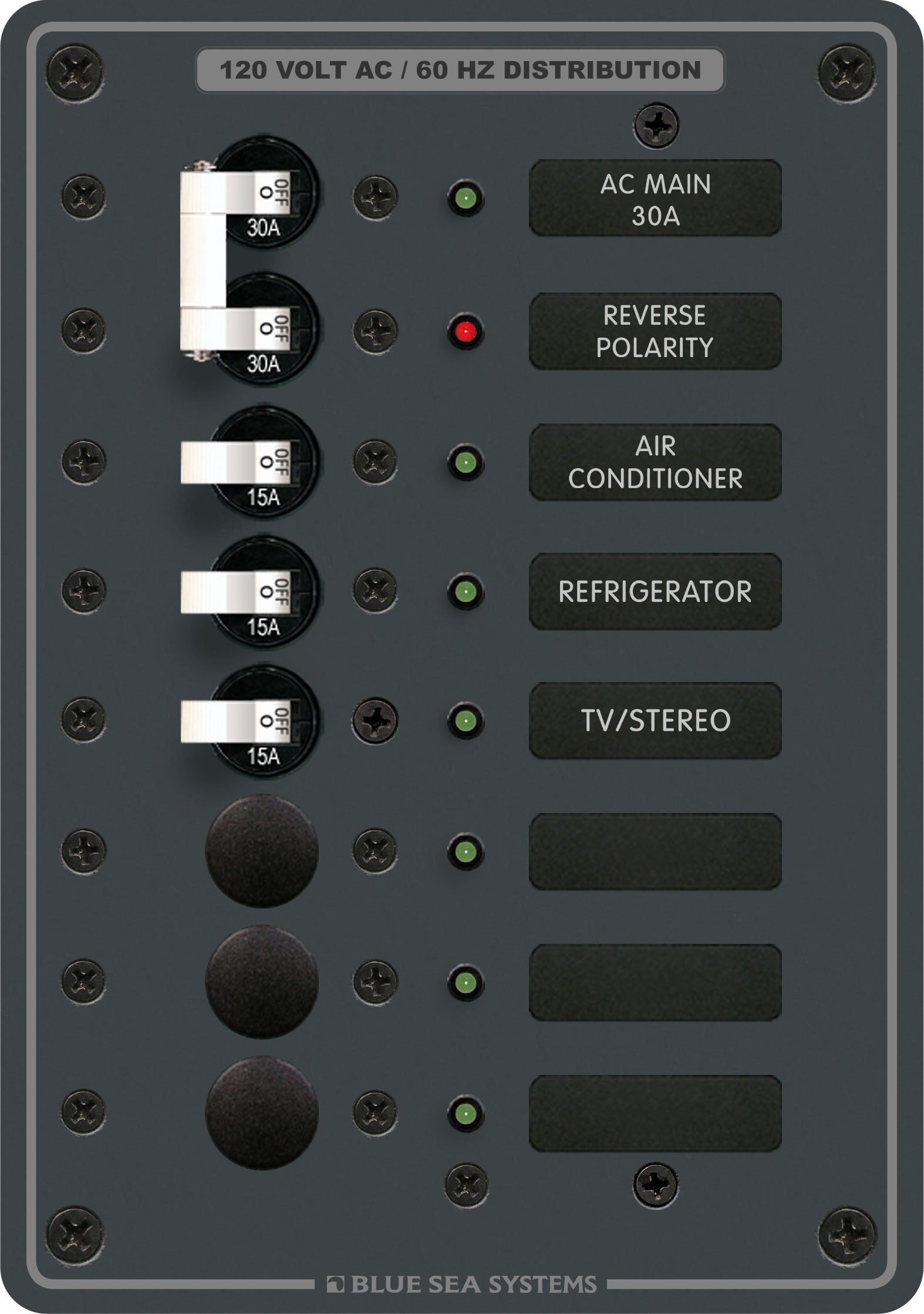 Blue Sea AC Main Circuit Breaker & 3 Positions