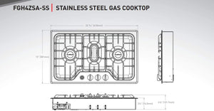 Cuisinière 3 brûleurs (Propane)