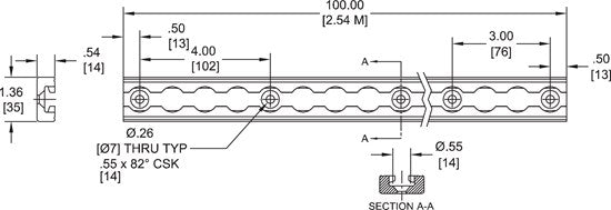 L-Track 100" - Standard