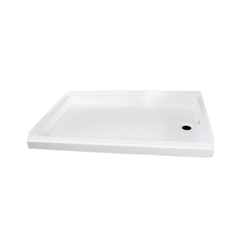 Shower base 24" x 36" - Right drain - White ABS